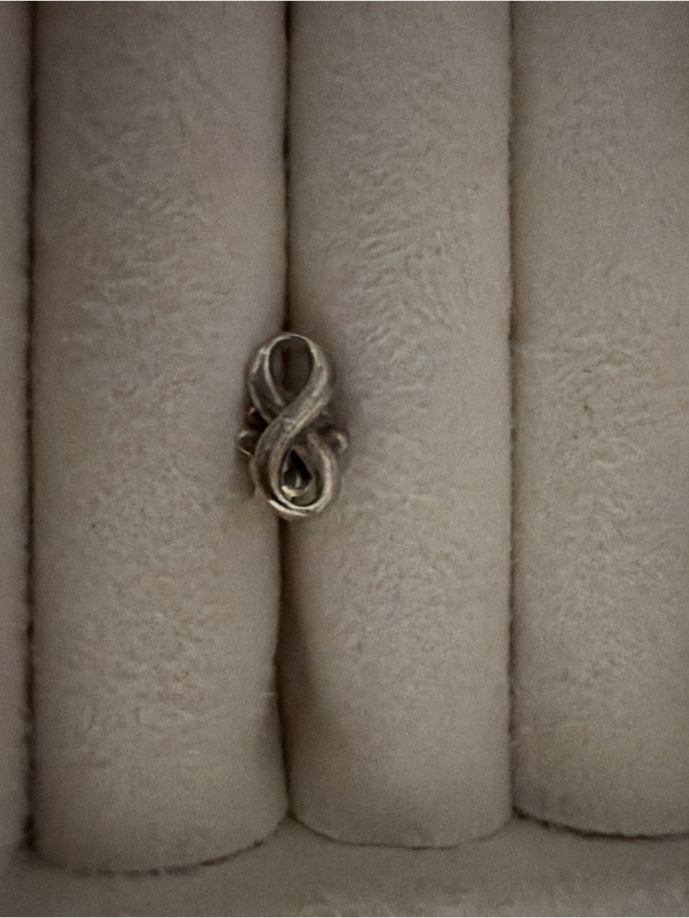 Tiffany & Co Sterling Silver Infinity Knot Slide Bead - Silver